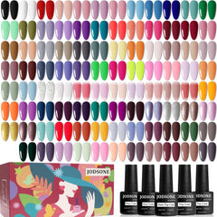 JODSONE gel nail polish collection with 95 colors in 5ml bottles for versatile manicures.