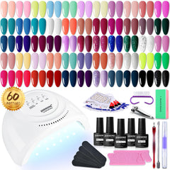 JODSONE gel nail polish kit collection of 55 colors for creative manis