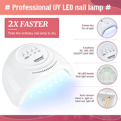 JODSONE nail lamp shows three curing modes for fast, even polish