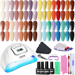 JODSONE gel polish kit lamp inside view with fast curing for at-home manicures.