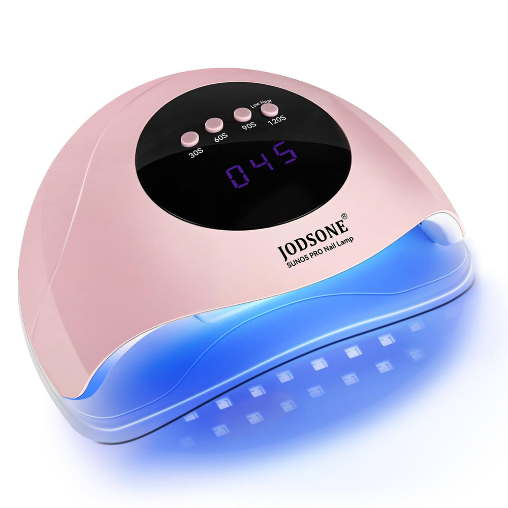Lámpara JODSONE UV-LED para uñas, vista frontal, curado rápido