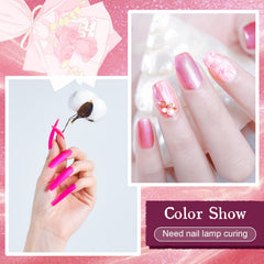 JODSONE Gel Nail Polish Starter Set swatches displaying black white and bright summer colors