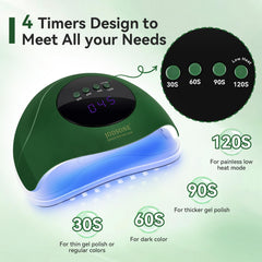 JODSONE U V Nail Lamp back view ideal for compact home setups.