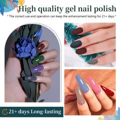JODSONE matte and glitter top coats add texture and sparkle to nails.