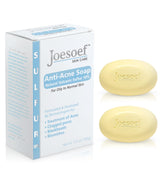 JOESOEF Sulfur Soap bar closeup for deep pore cleansing and clearer pores