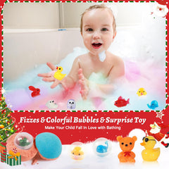 JOFEI bath bombs contain animal toys inside for curious discovery