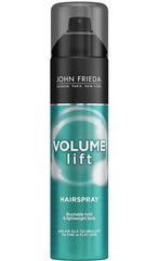 John Frieda Luxurious Volume hairspray bottle for long-lasting hold and soft, movable volume