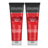 John Frieda Radiant Red Shampoo lather boosts red tones softly.