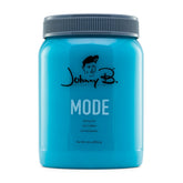 Johnny B Mode professional gel 64oz jar shows thick hold for medium to thick hair.