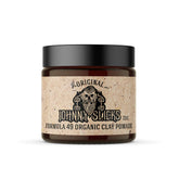 Johnny Slicks Formula 49 clay tin shows strong hold and matte finish