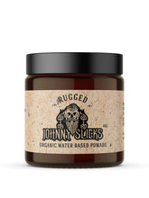 Johnny Slicks water-based pomade strong-hold finish for durable styling.