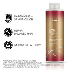 Front view of Joico K-Pak Color Therapy Duo Pack for color-safe cleansing and conditioning