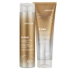 Joico K-PAK daily shampoo bottle front conveys strengthened hair and everyday care.