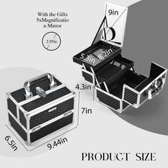 Joligrace two-tier tray design organizes brushes, palettes, and bottles.