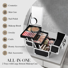 Joligrace waterproof surface protects cosmetics from spills and moisture.