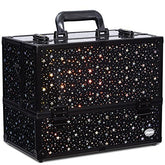 Joligrace makeup case star-pattern front view for stylish travel organization.