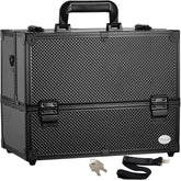 Joligrace makeup-train-case-closed: secure portable storage for cosmetics during travel.