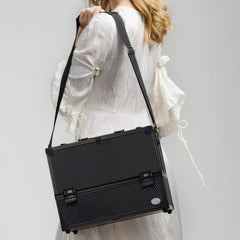 Joligrace makeup-train-case-lock-strap: secure transport with locking strap for privacy and stability.