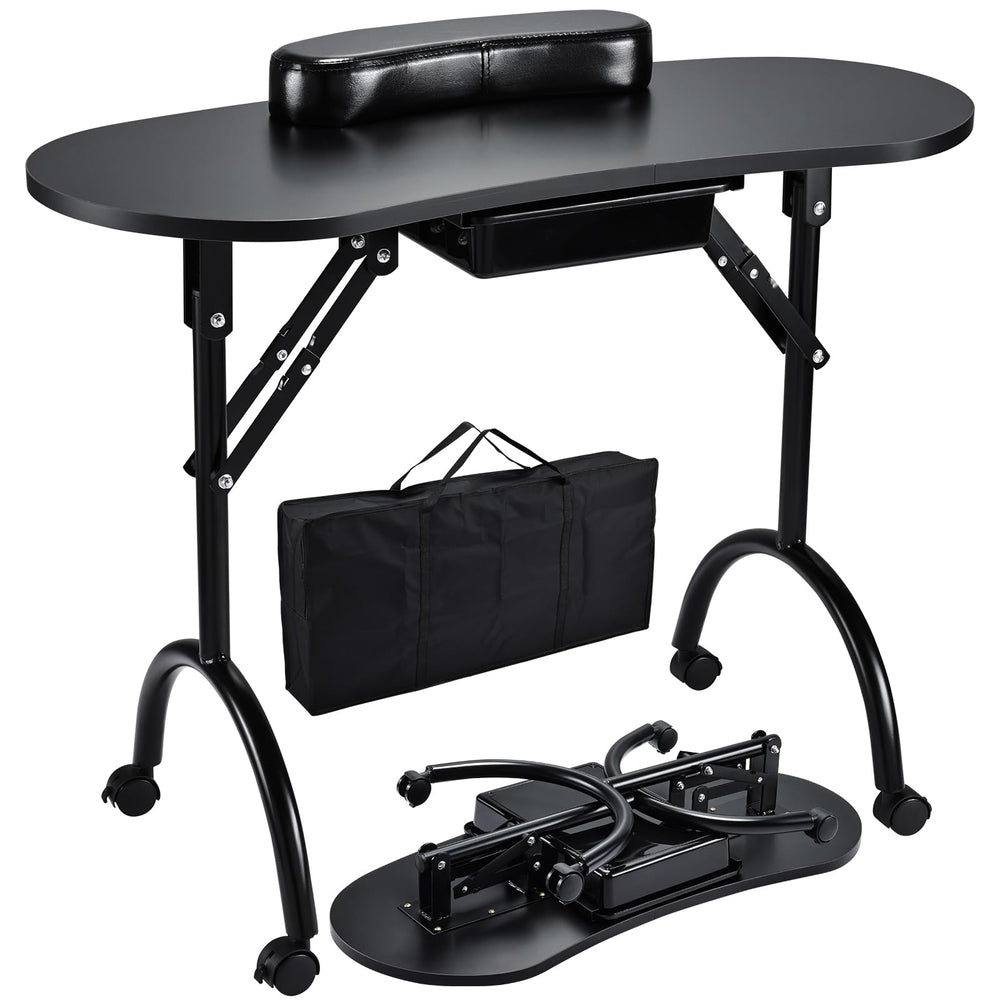 Joligrace manicure-table-folded-compact portable design ideal for mobile nail services
