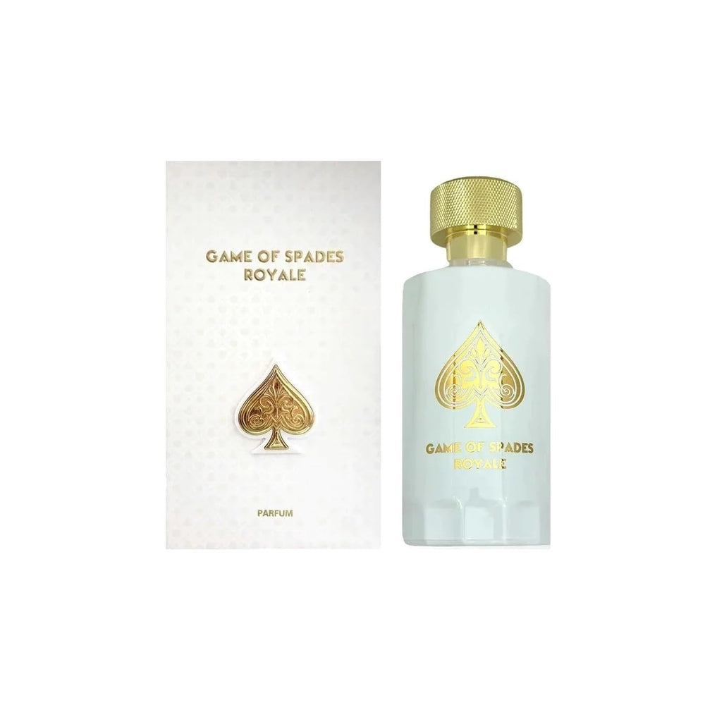 Jo Milano Game of Spade Royale bottle front view for a sophisticated evening scent.
