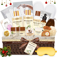Jorceray 22pcs spa gift basket—relaxing self-care ritual with a comprehensive at-home kit