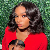 Josblue glueless bob wig with 5x5 lace front enabling quick, secure wear.