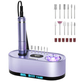 JOSGLOI electric nail drill front view highlighting 40,000 RPM power for efficient filing