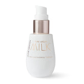 Josie Maran Pure Argan Milk serum bottle highlights lightweight hydration for daily use