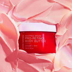 Josie Maran Vanilla Bean fragrance bottle hints at a comforting daily body care ritual.