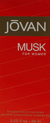 Jovan Musk for Women bottle closeup showing a timeless, long-lasting floral fragrance.