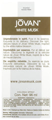 Jovan White Musk cap detail highlights premium finish.