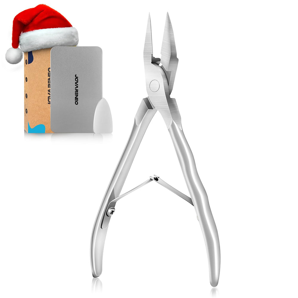 Jovareneo ingrown toenail clippers closeup highlights precise straight blade for thick nails