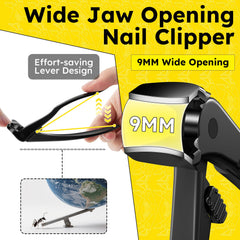 Jovareneo toenail clippers safety-lock ensures safe storage and accidental-cut prevention