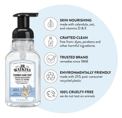 J.R. Watkins moisturizing foam hand wash 3-pack for soft hands after every wash.