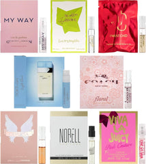 JRoBeauty designer fragrance sampler collection of vials for try-before-you-buy.