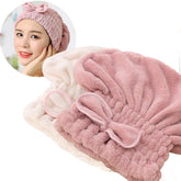 Jseng 2pc drying cap ultra-soft microfiber for comfortable overnight conditioning and pillow protection