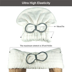 Jseng one-size-fits-all drying cap shown on a head for versatile fit