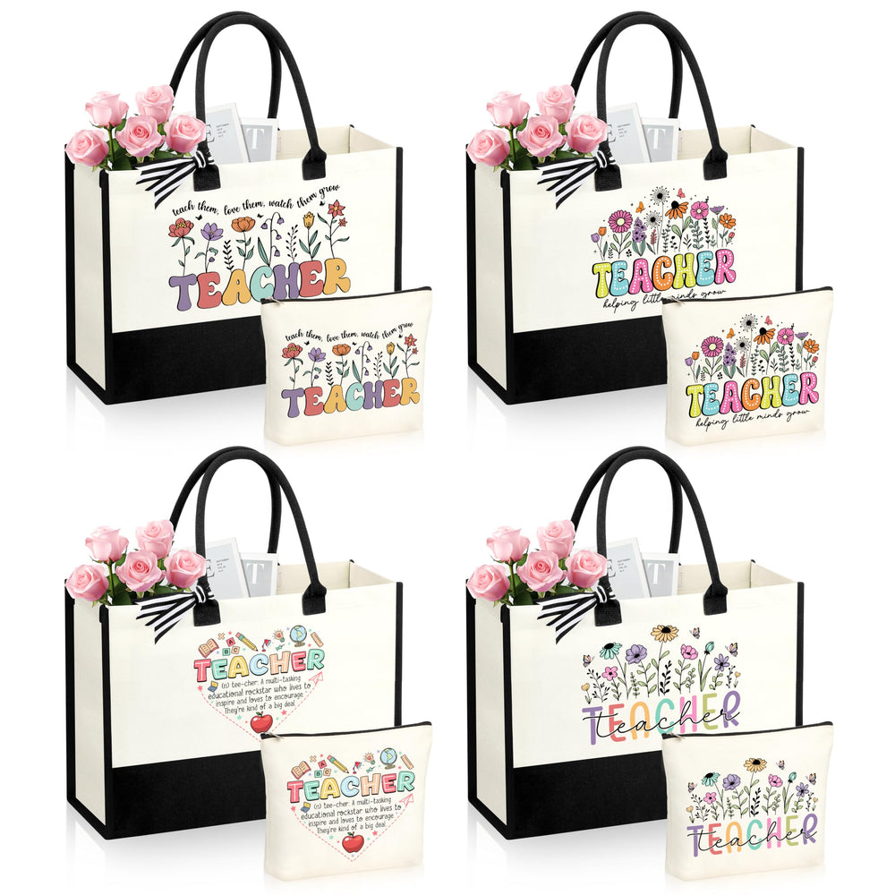 JSTUMB teacher gift tote bag—durable cotton canvas for everyday use and organization.