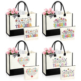 JSTUMB teacher gift tote bag—durable cotton canvas for everyday use and organization.