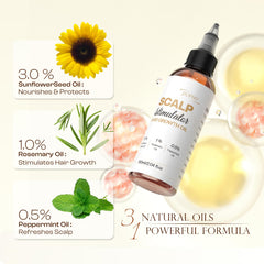 Jtopyrt rosemary oil bottle suggests stronger strands and fuller-looking results.