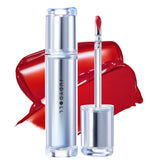 JUDYDOLL Ice Watery Lip Gloss Cherry Fizz bottle shot shows vivid color and lasting comfort.