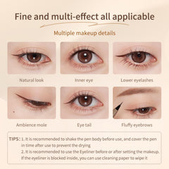 JUDYDOLL Ultra-Fine Eyeliner 8-hour wear supports long-lasting definition.