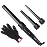 JuHaLeiw 3-in-1 curling iron interchangeable barrels for versatile hairstyles