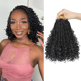 Julen Goddess Box Braids Crochet Hair 8in pre-looped top for quick protective styling