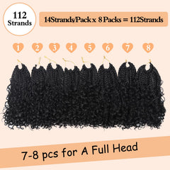 Julen Goddess Box Braids 8in curly ends add fullness and movement