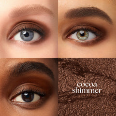 Julep Eyeshadow 101 Cocoa Shimmer swatch reveals rich pigment and versatile glow