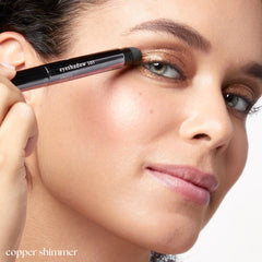 Julep Eyeshadow 101 Copper Shimmer waterproof finish resists sweat for all-day wear.
