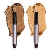 Julep Eyeshadow 101 Duo Bronze Shimmer swatch for long-lasting color