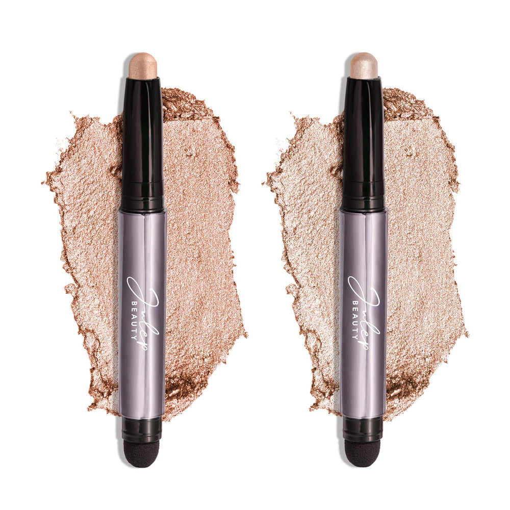 Julep Eyeshadow 101 Champagne Shimmer swatches reveal creamy-to-powder texture for long wear