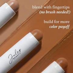 Julep Skip the Brush Paradise blendable color on cheeks and lips